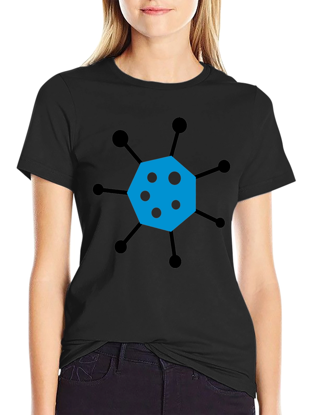 Geometric Graphic Tee - Modern Casual