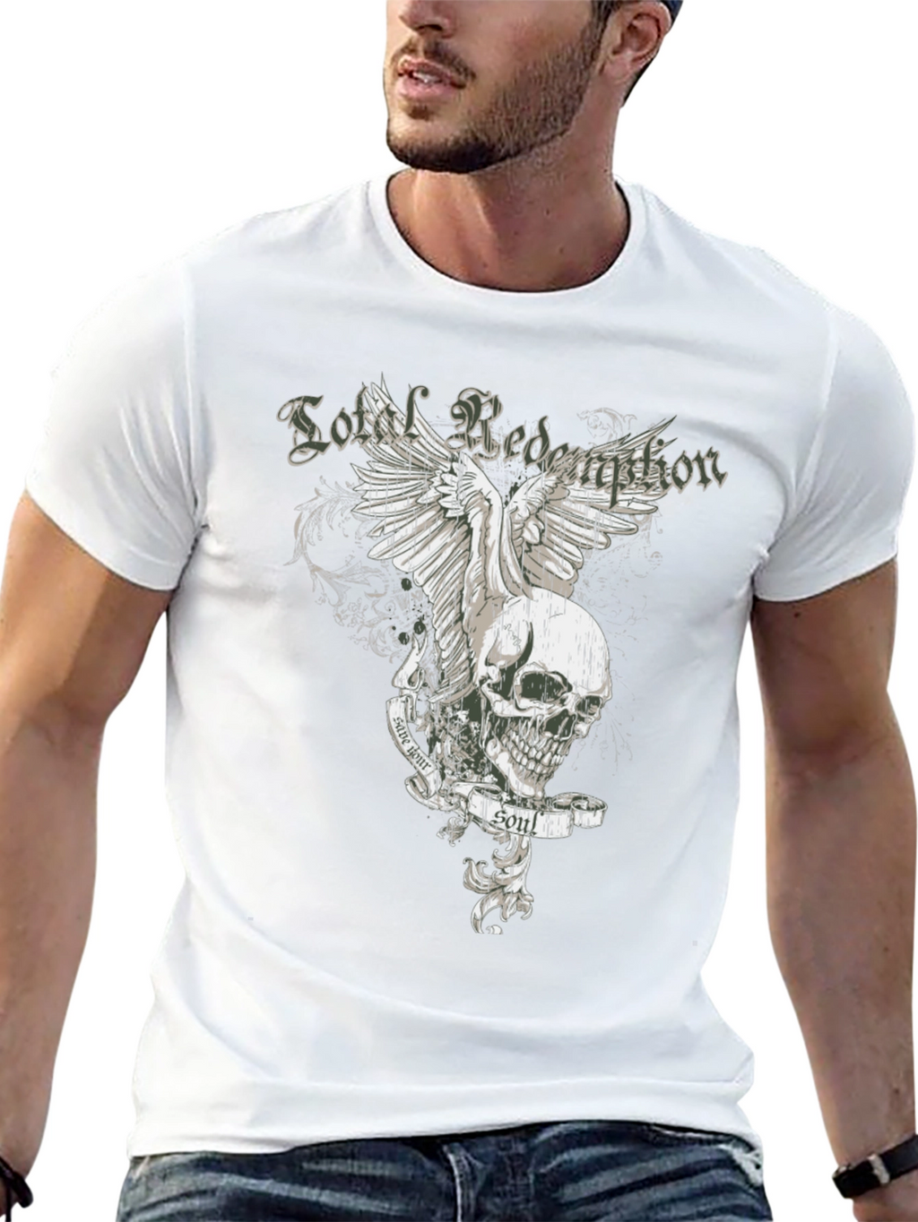Skull & Wings Graphic Tee - Lost Redemption