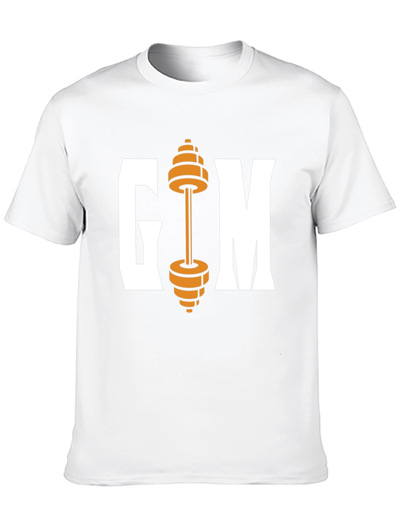 Gym Weights Graphic Tee - Black Cotton T-Shirt