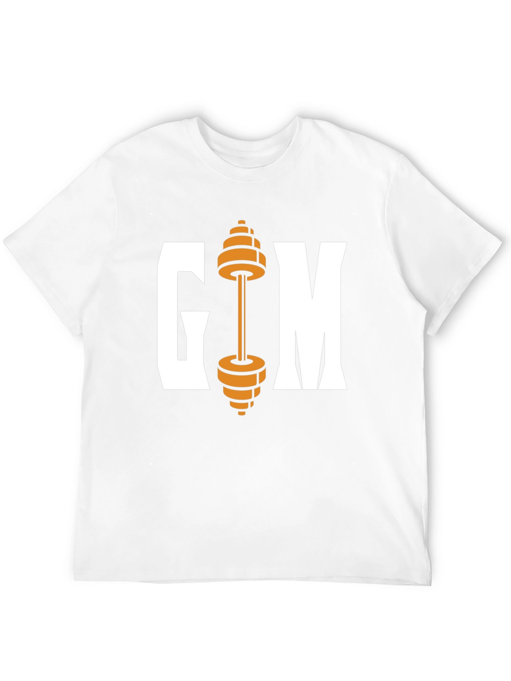 Gym Weights Graphic Tee - Black Cotton T-Shirt