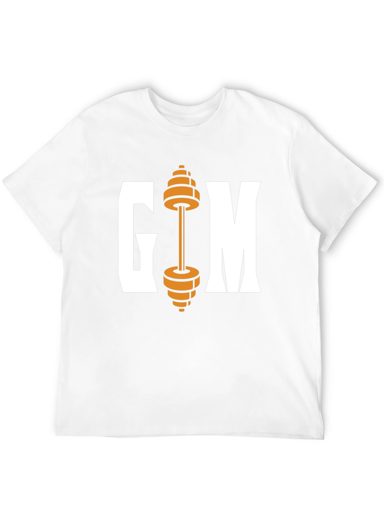 Gym Weights Graphic Tee - Black Cotton T-Shirt