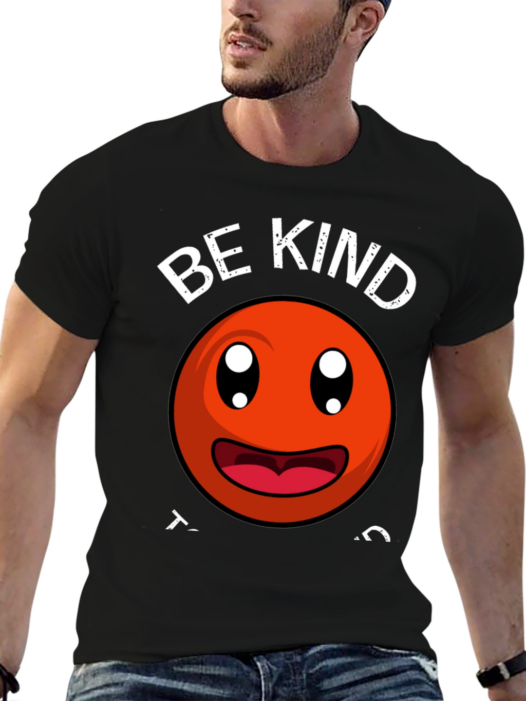 Be Kind Smiley Face Graphic T-Shirt