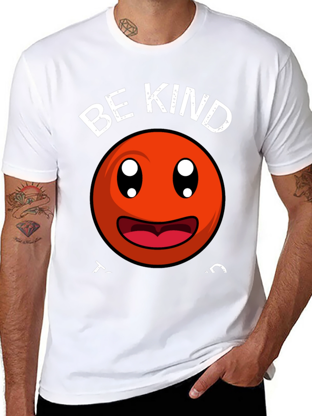 Be Kind Smiley Face Graphic T-Shirt