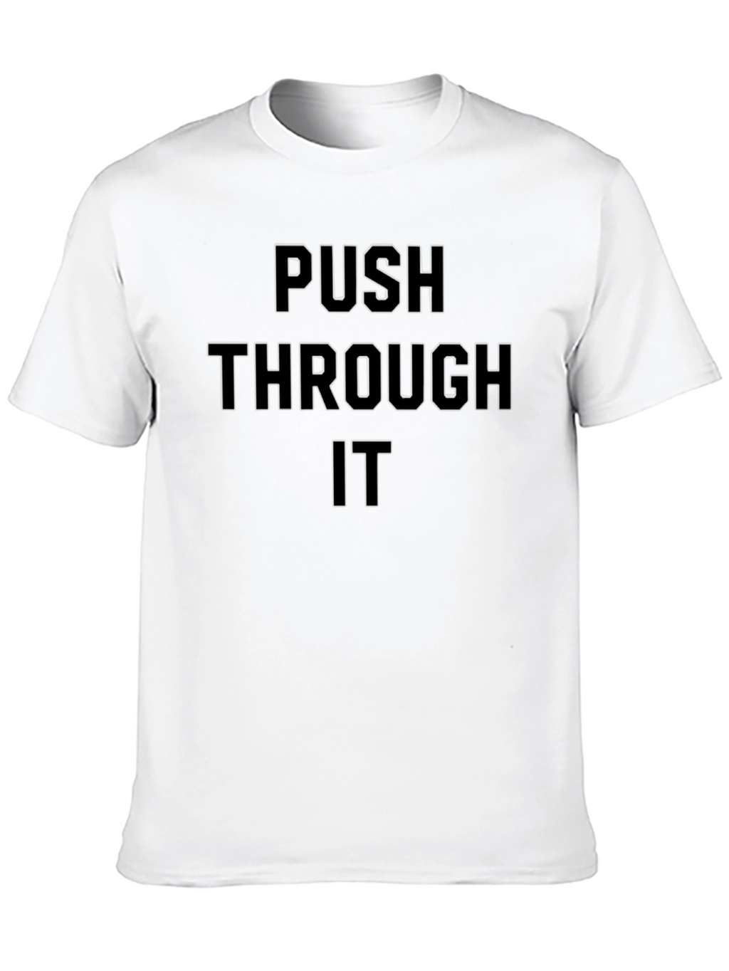 Push Through It Graphic T-Shirt - Black