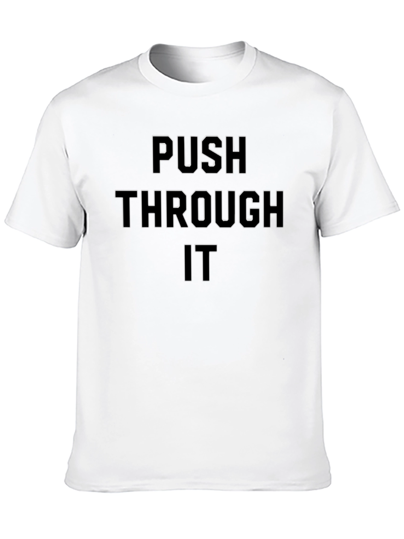 Push Through It Graphic T-Shirt - Black