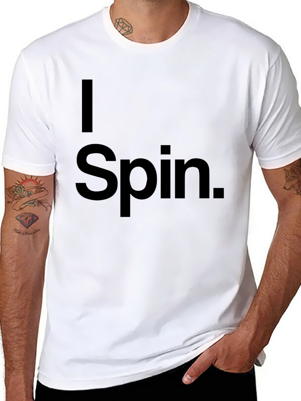 I Spin Black T-Shirt