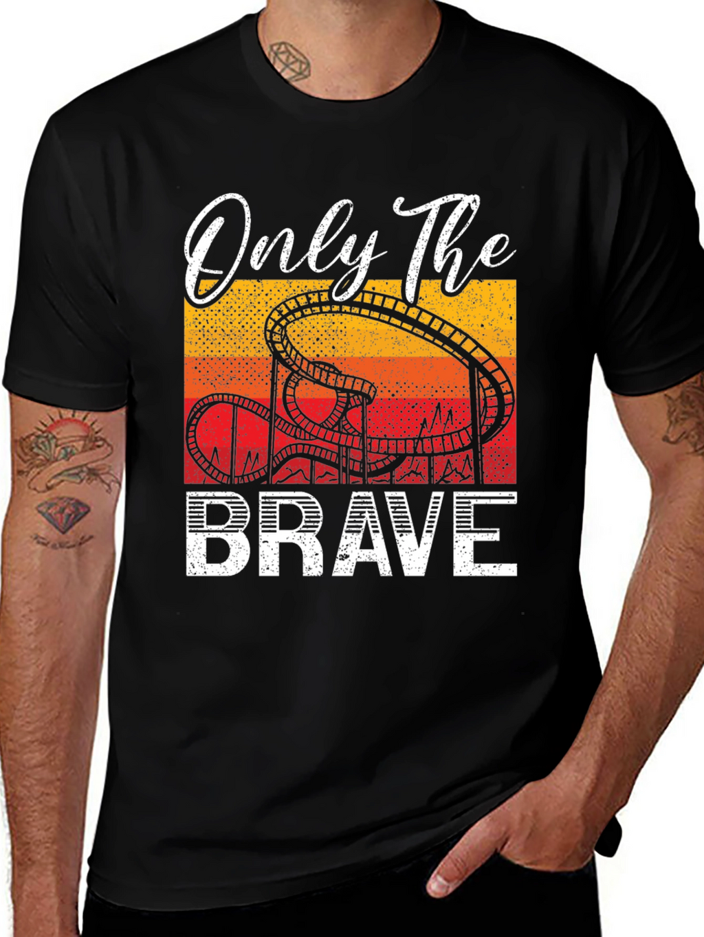 Only The Brave Roller Coaster T-Shirt