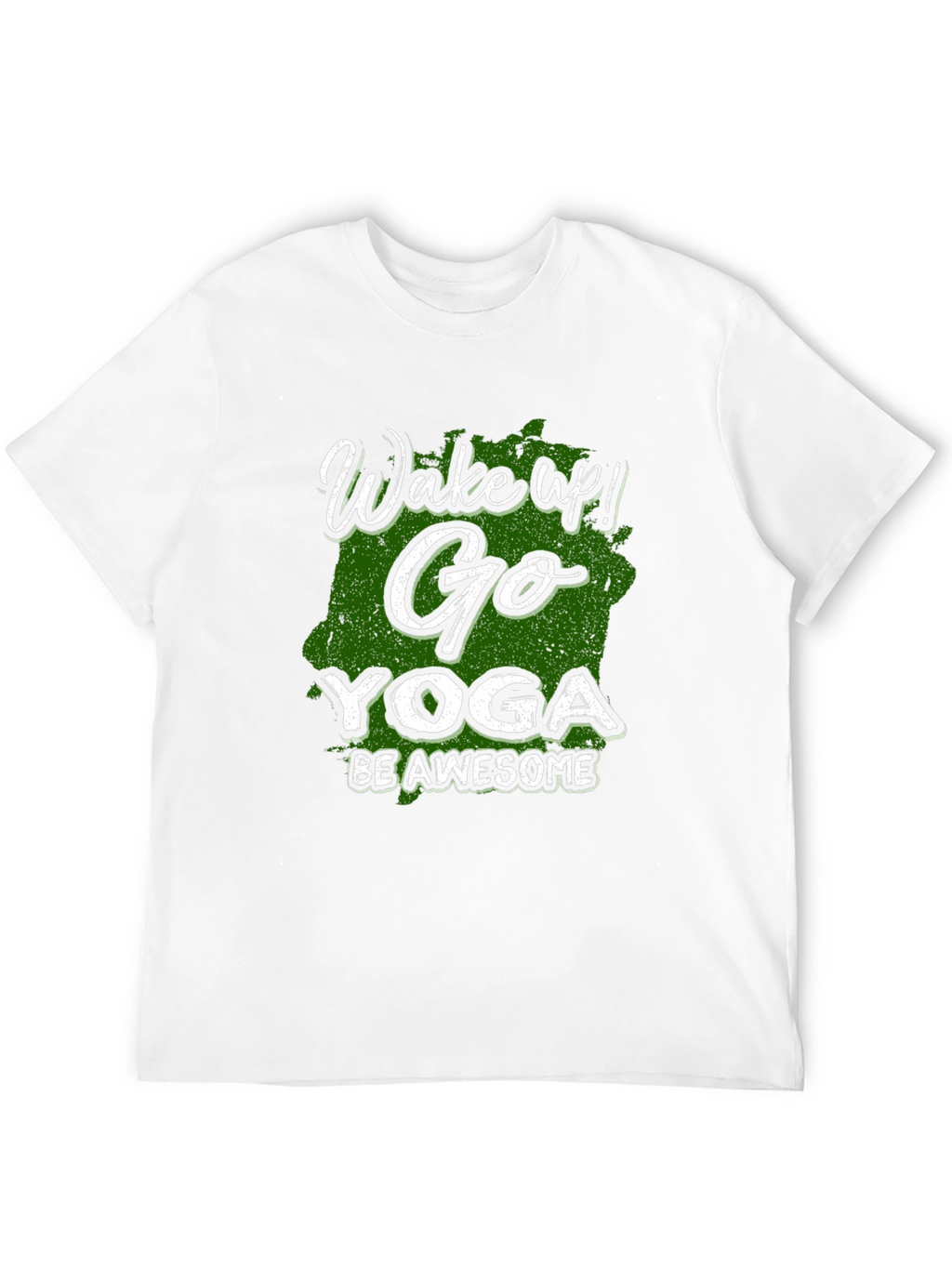 Wake Up! Go Yoga Be Awesome Black T-Shirt