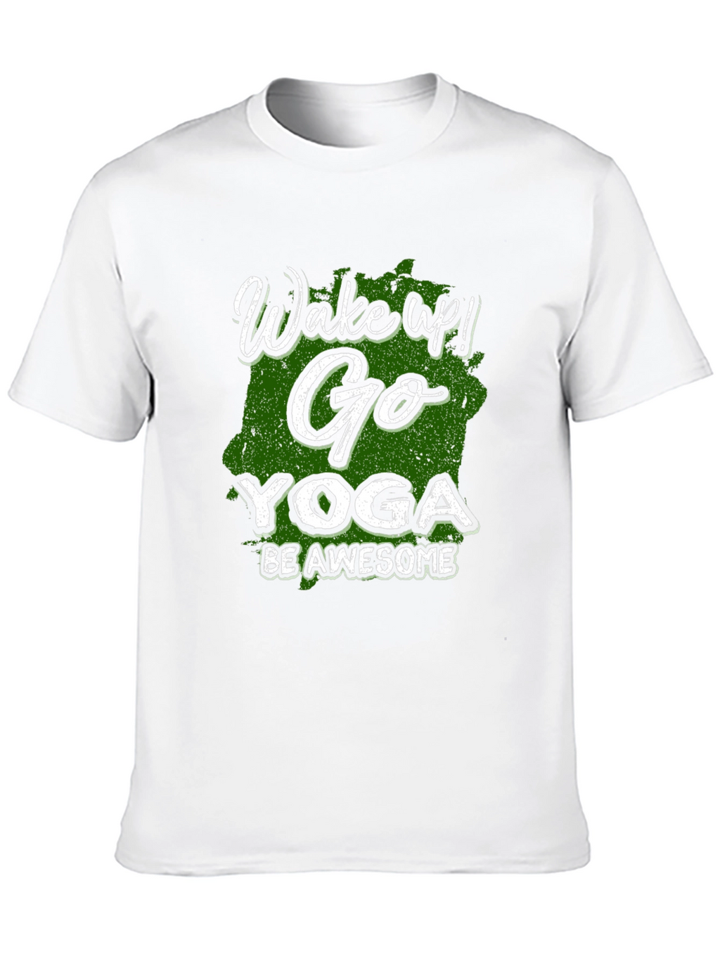Wake Up! Go Yoga Be Awesome Black T-Shirt