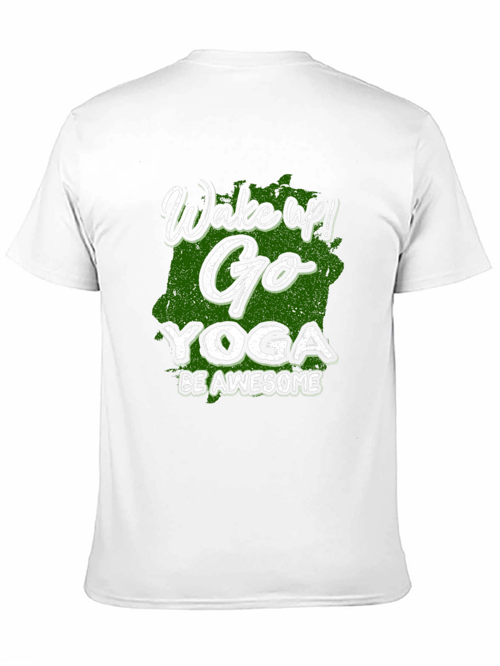 Wake Up! Go Yoga Be Awesome Black T-Shirt