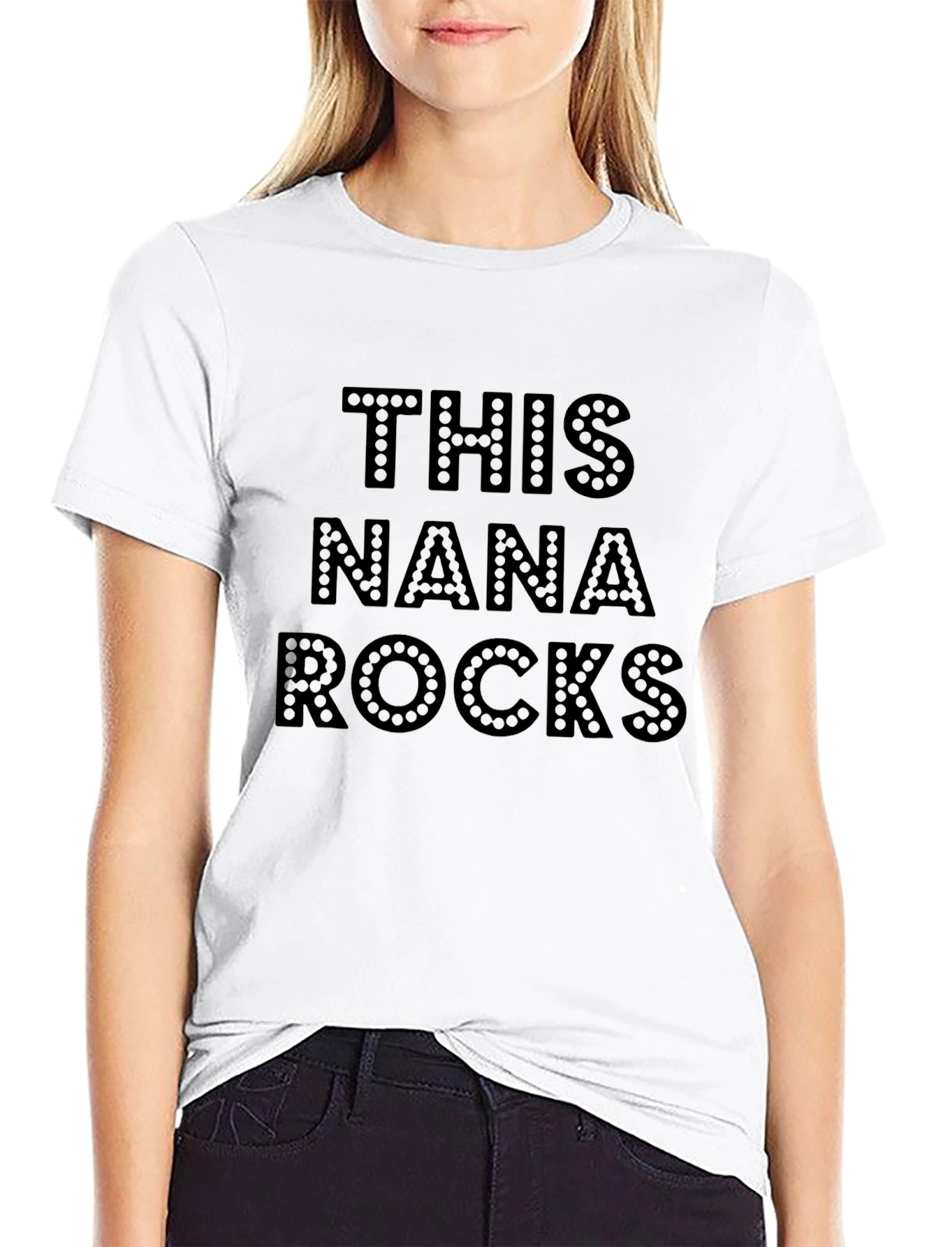 This Nana Rocks Novelty T-Shirt - Black