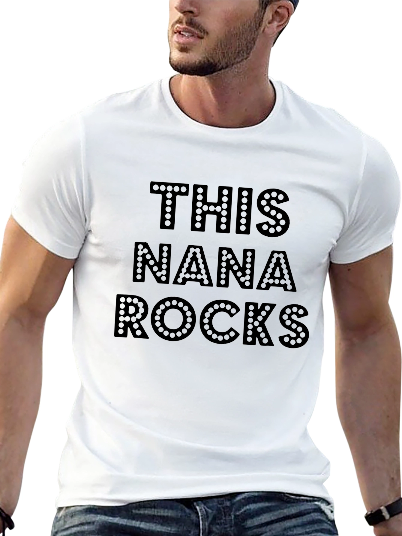 This Nana Rocks Novelty T-Shirt - Black
