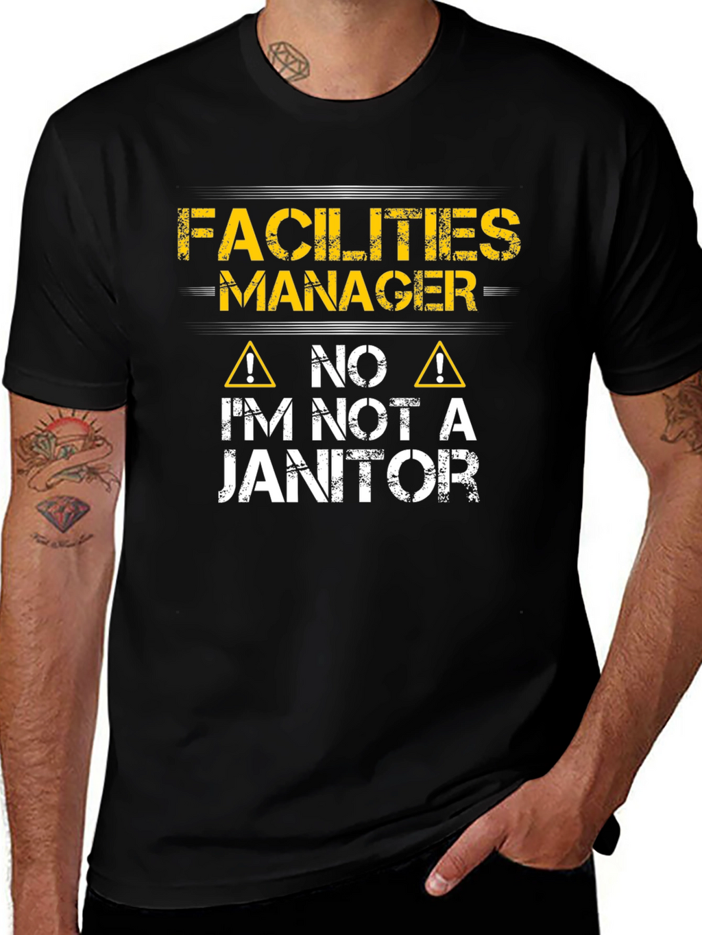 Facilities Manager Im Not a Janitor Graphic T-Shirt
