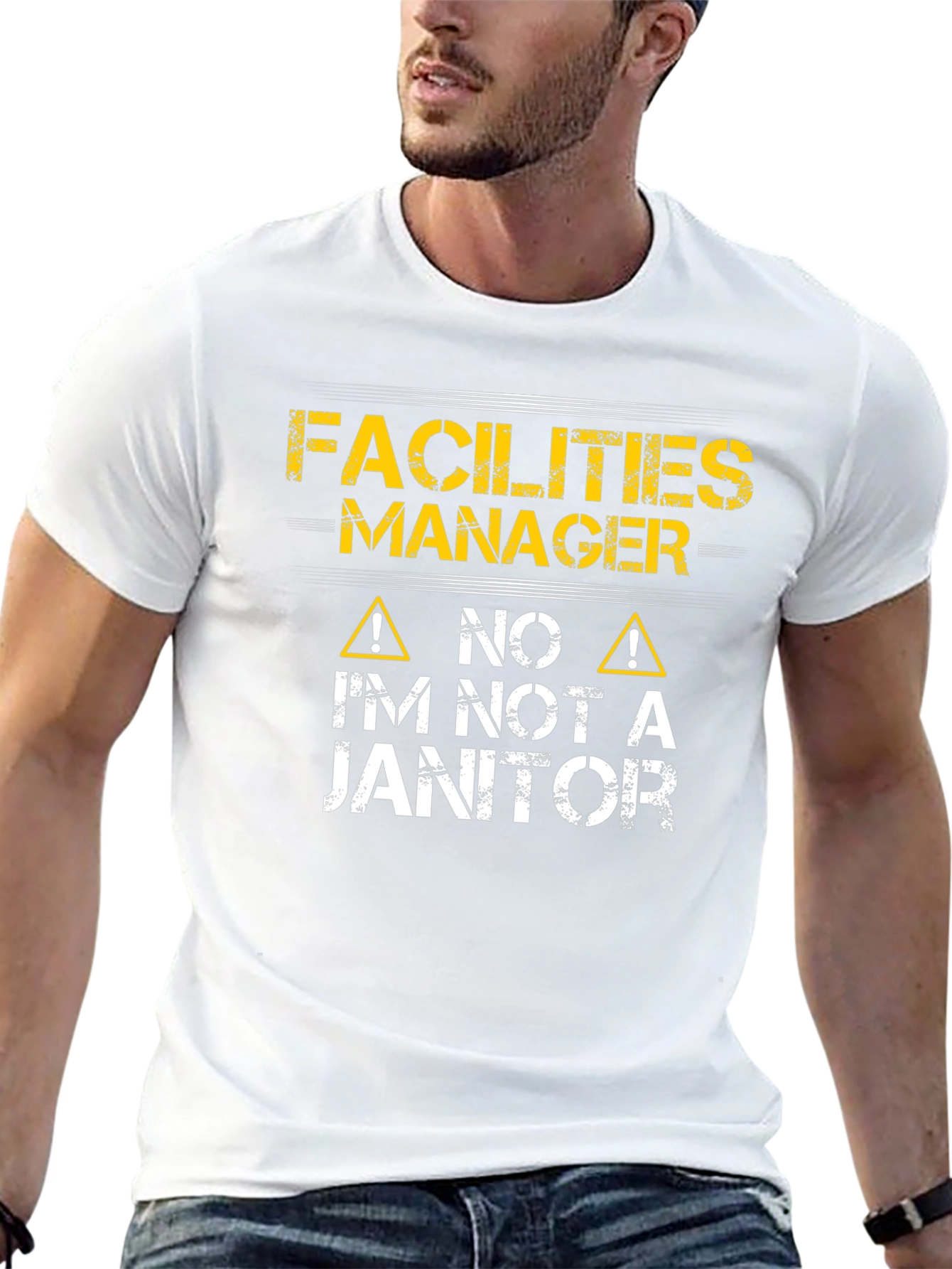 Facilities Manager Im Not a Janitor Graphic T-Shirt