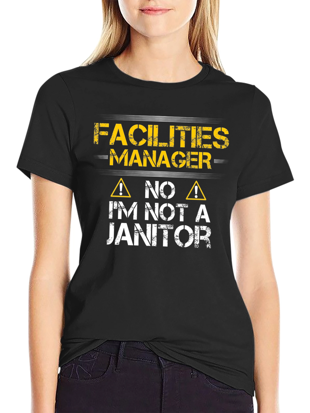 Facilities Manager Im Not a Janitor Graphic T-Shirt