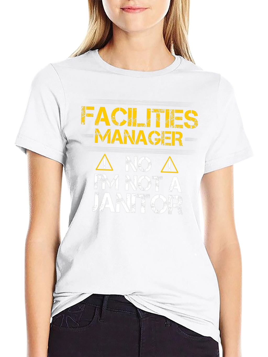 Facilities Manager Im Not a Janitor Graphic T-Shirt