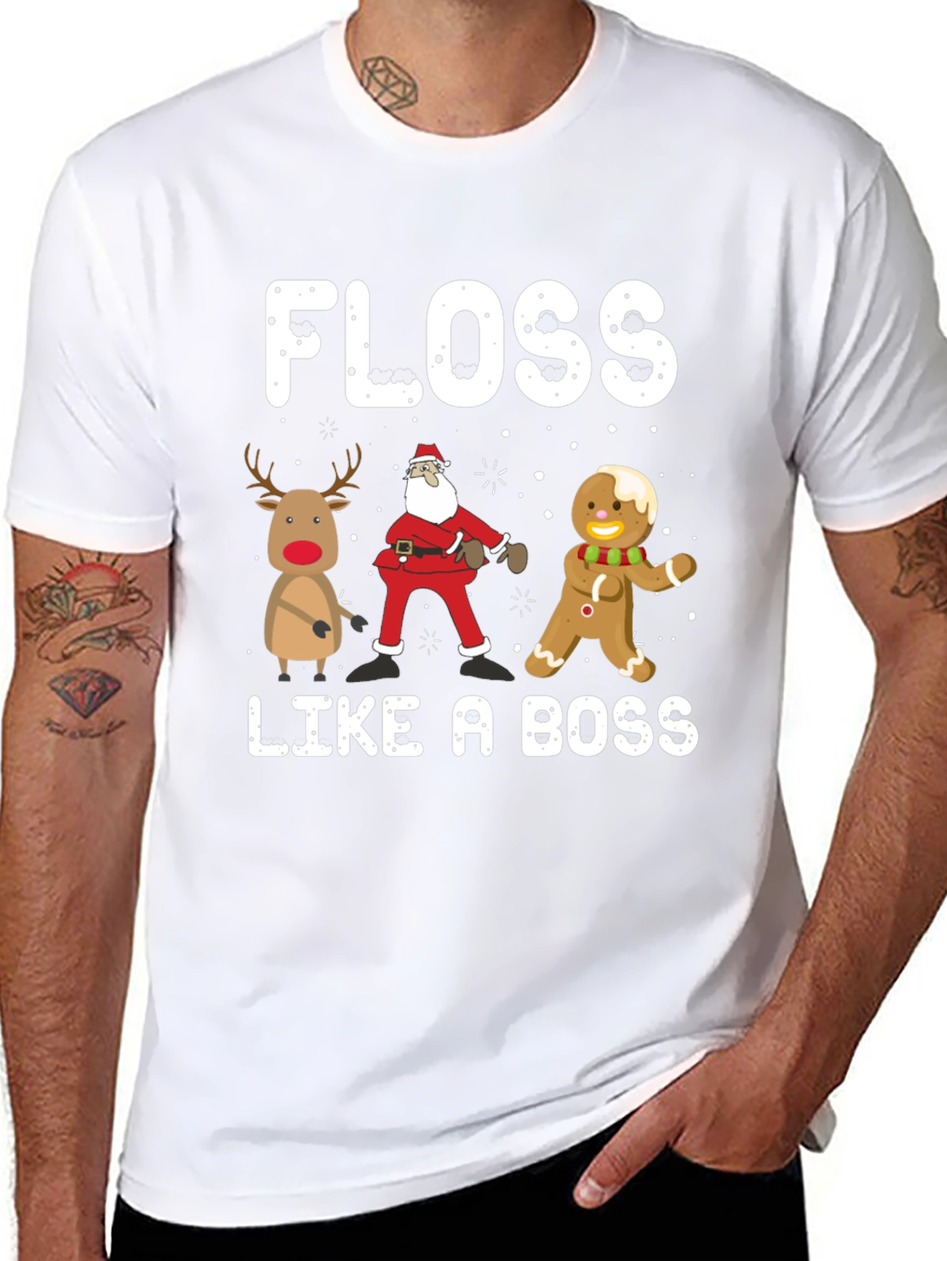 Floss Like A Boss Christmas T-Shirt