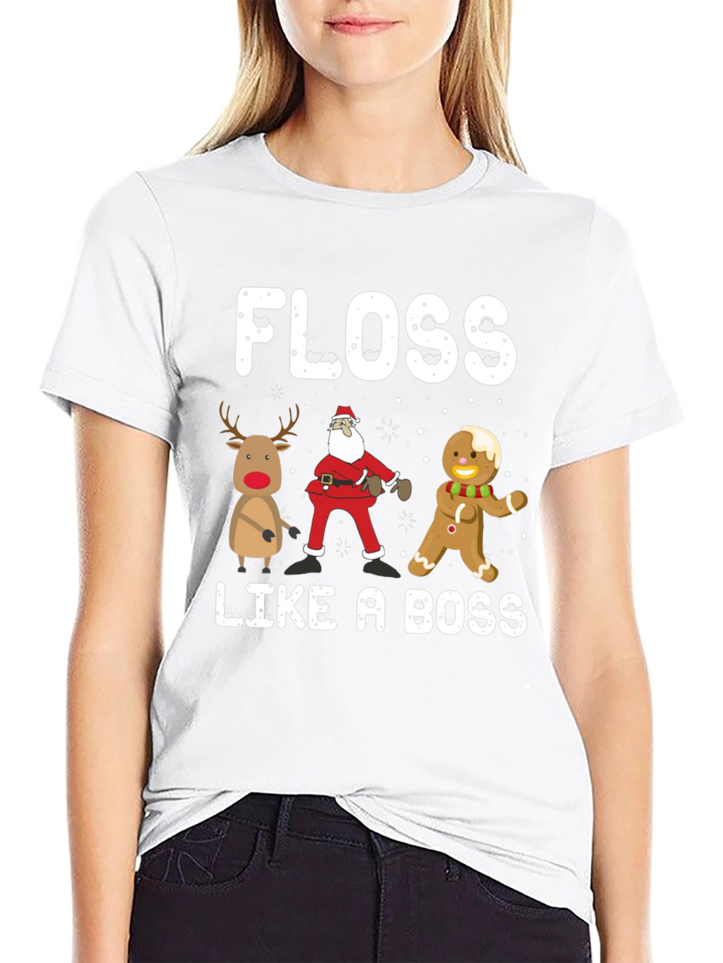 Floss Like A Boss Christmas T-Shirt