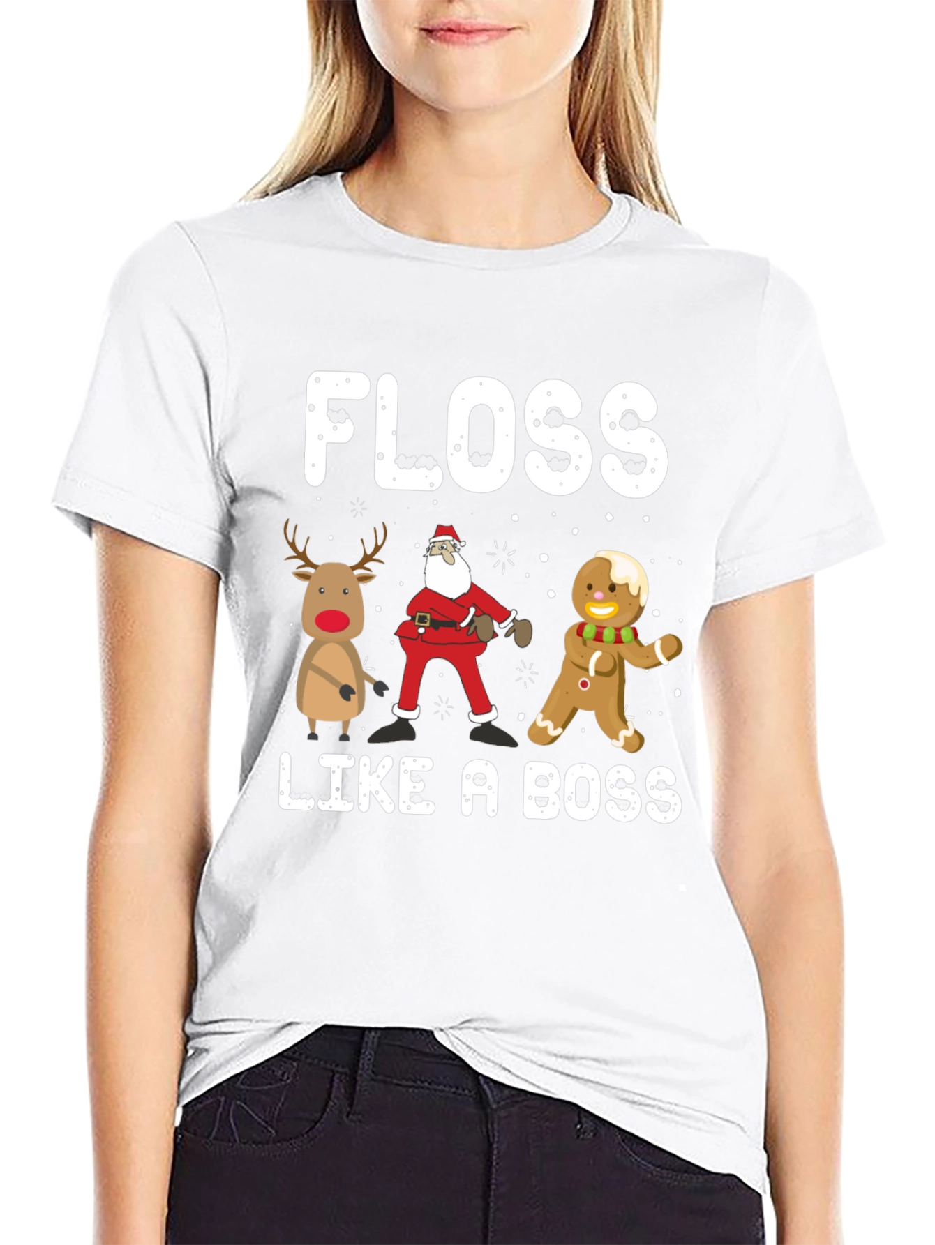 Floss Like A Boss Christmas T-Shirt