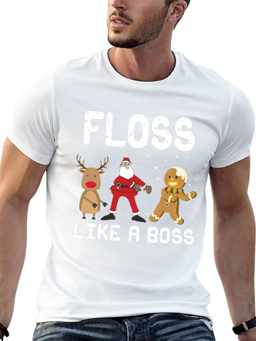 Floss Like A Boss Christmas T-Shirt