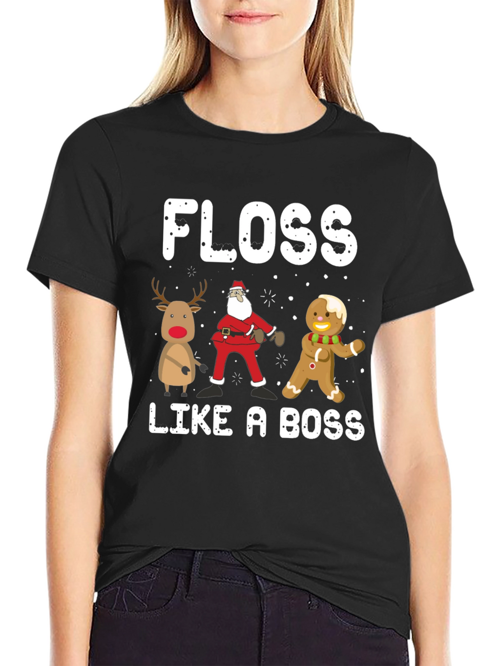 Floss Like A Boss Christmas T-Shirt