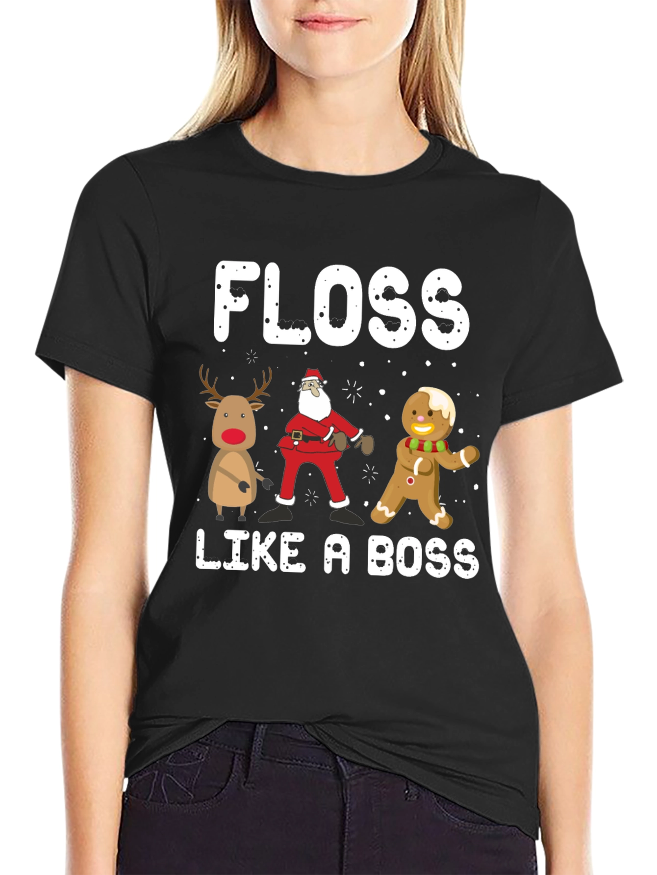 Floss Like A Boss Christmas T-Shirt