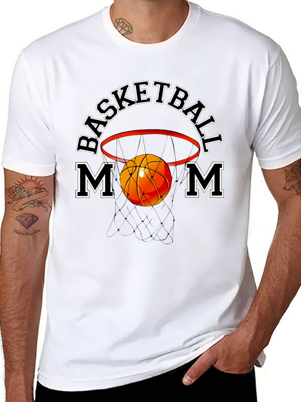 Basketball Mom Graphic T-Shirt