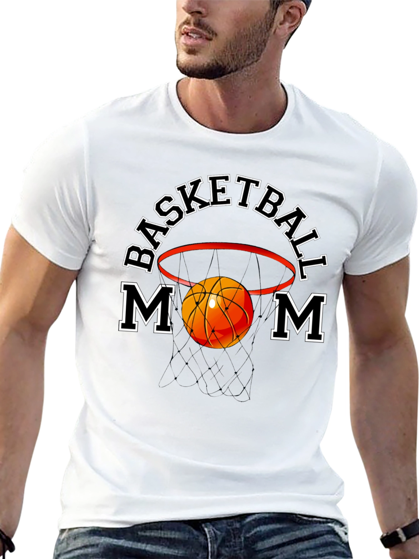 Basketball Mom Graphic T-Shirt