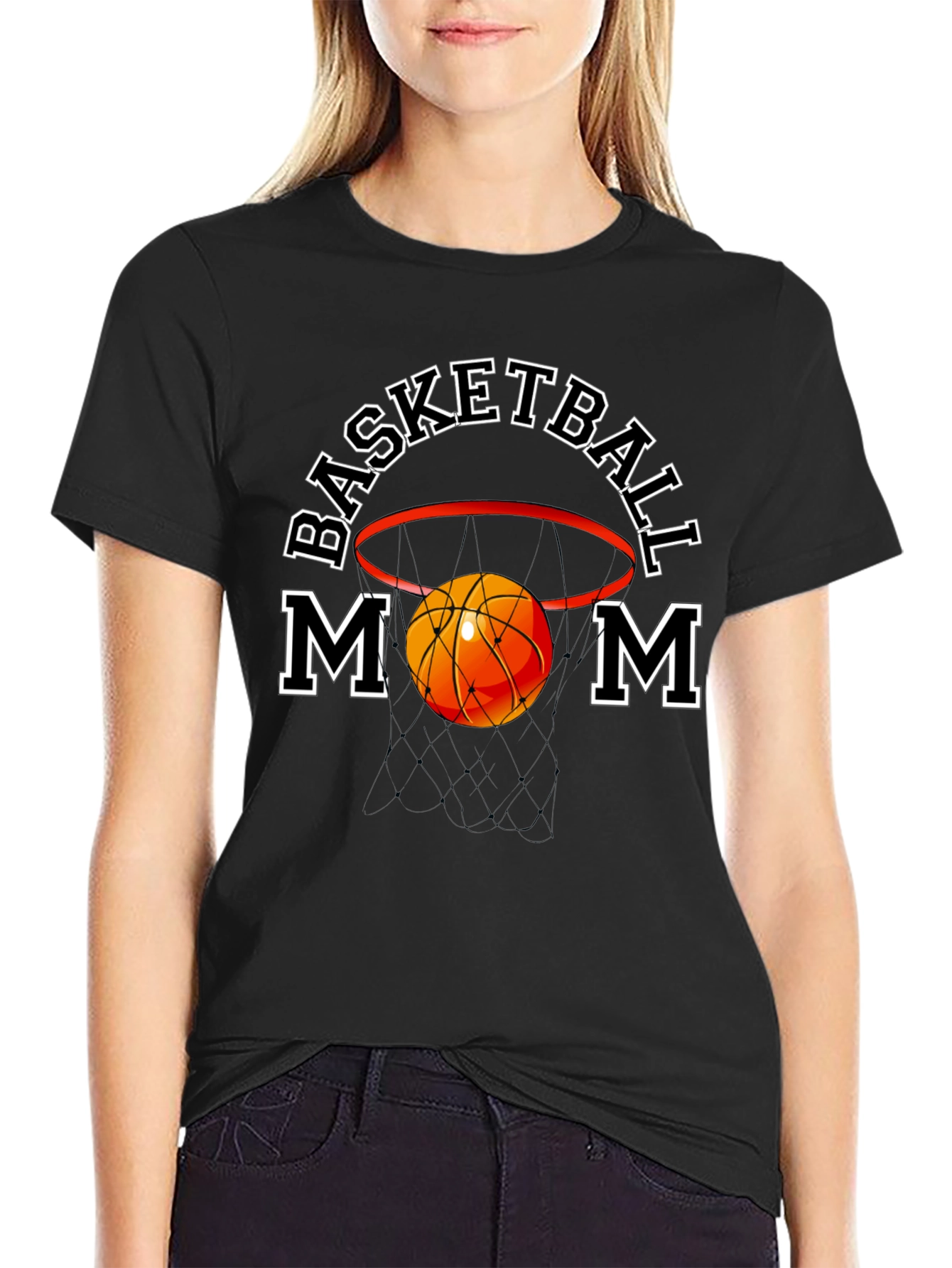 Basketball Mom Graphic T-Shirt