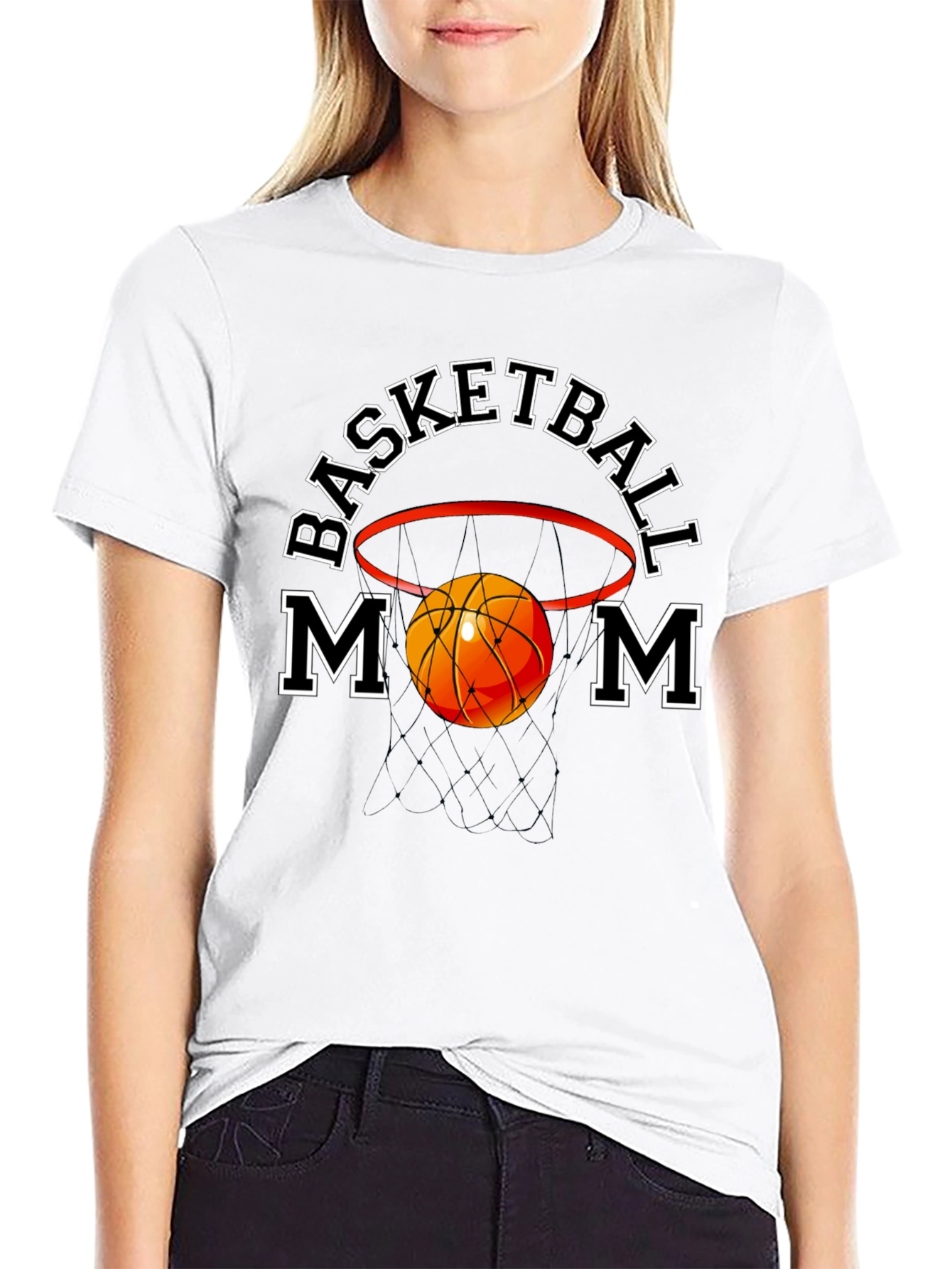 Basketball Mom Graphic T-Shirt
