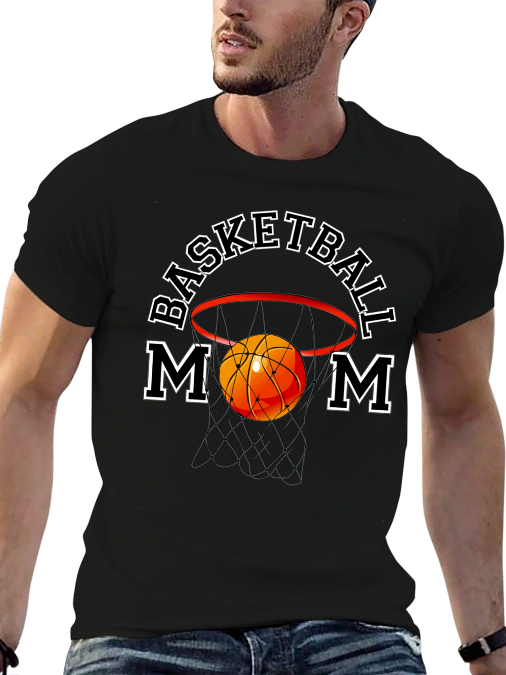 Basketball Mom Graphic T-Shirt