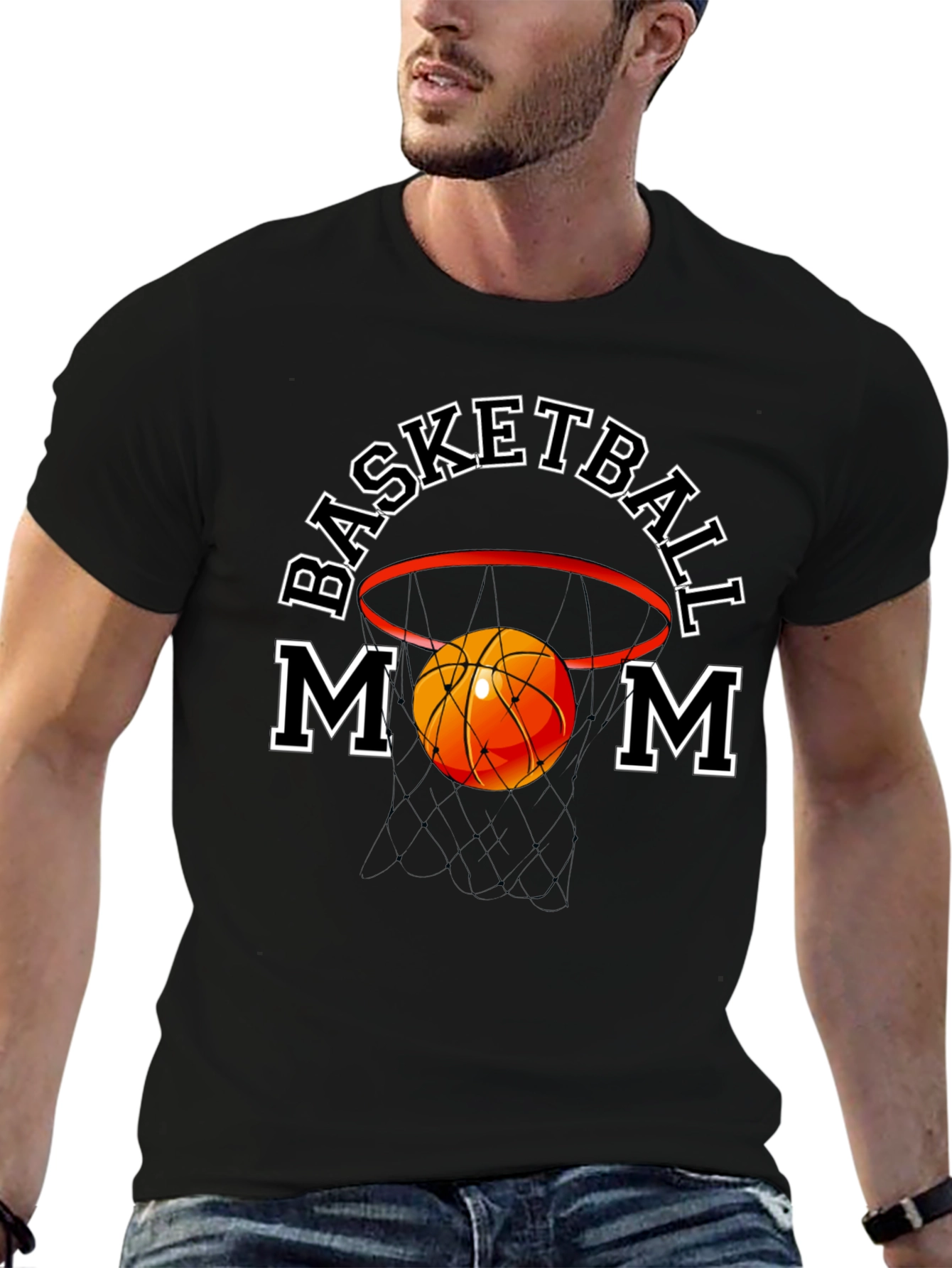 Basketball Mom Graphic T-Shirt