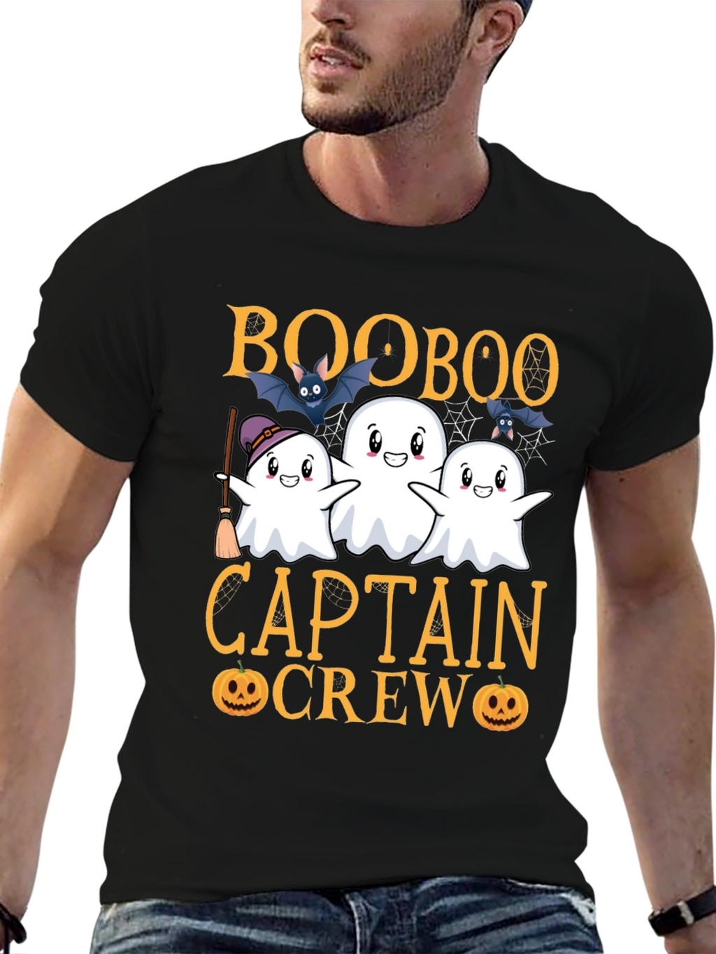 Boo Boo Captain Crew Halloween T-Shirt