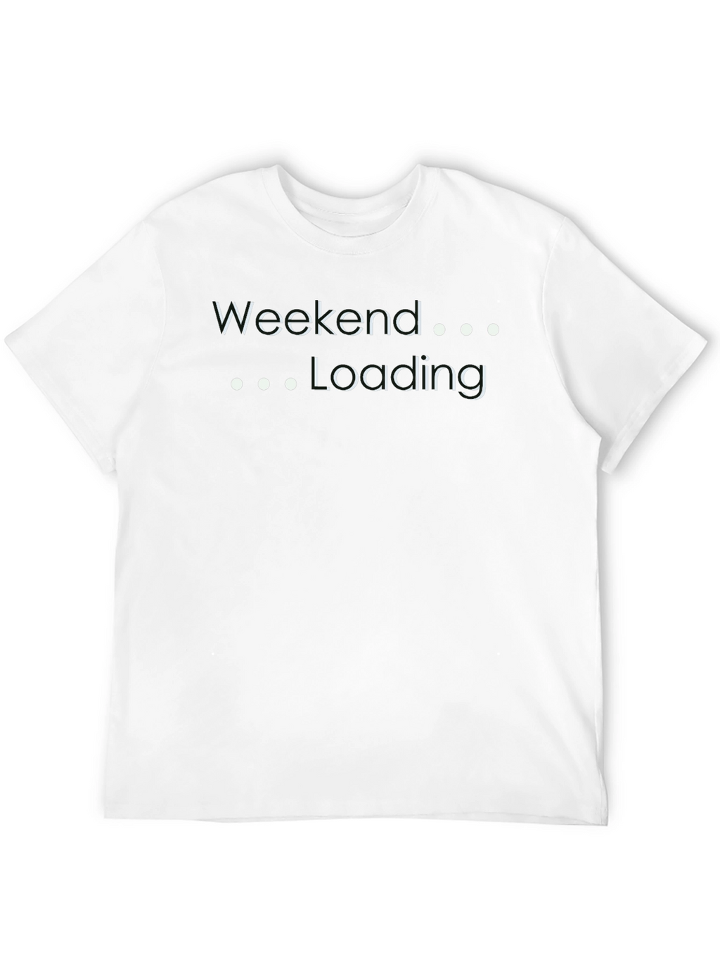 Weekend Loading Graphic Tee - Comfy Black T-Shirt