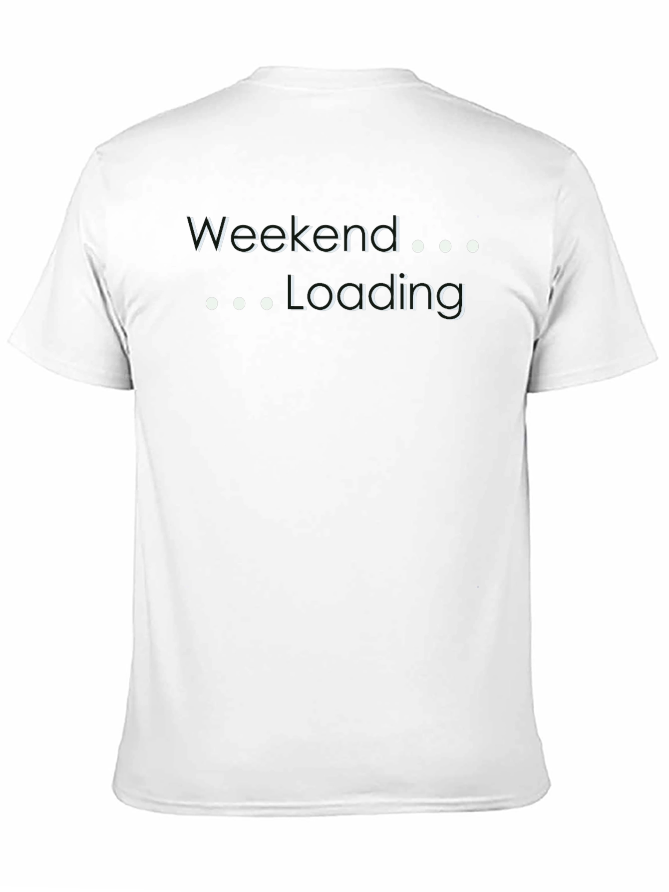 Weekend Loading Graphic Tee - Comfy Black T-Shirt