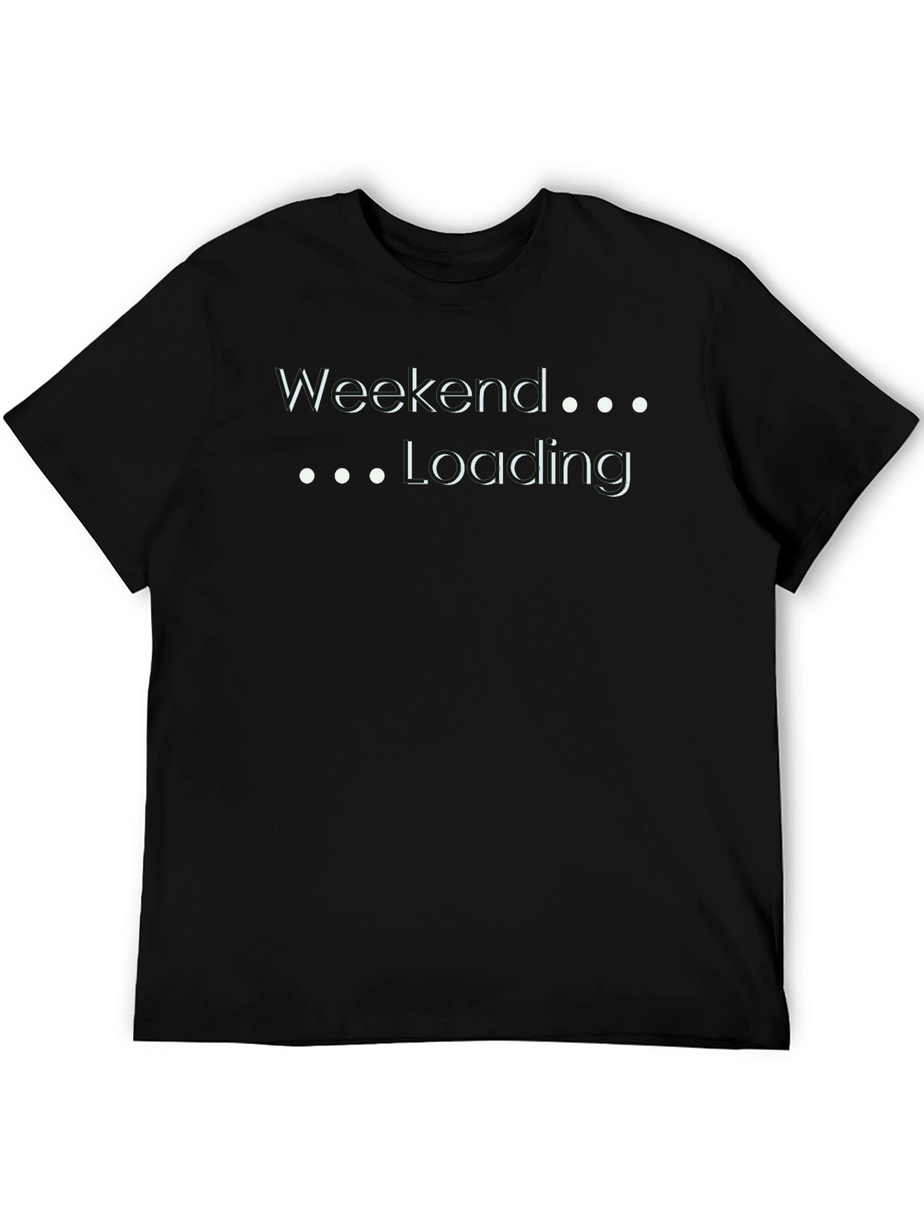 Weekend Loading Graphic Tee - Comfy Black T-Shirt