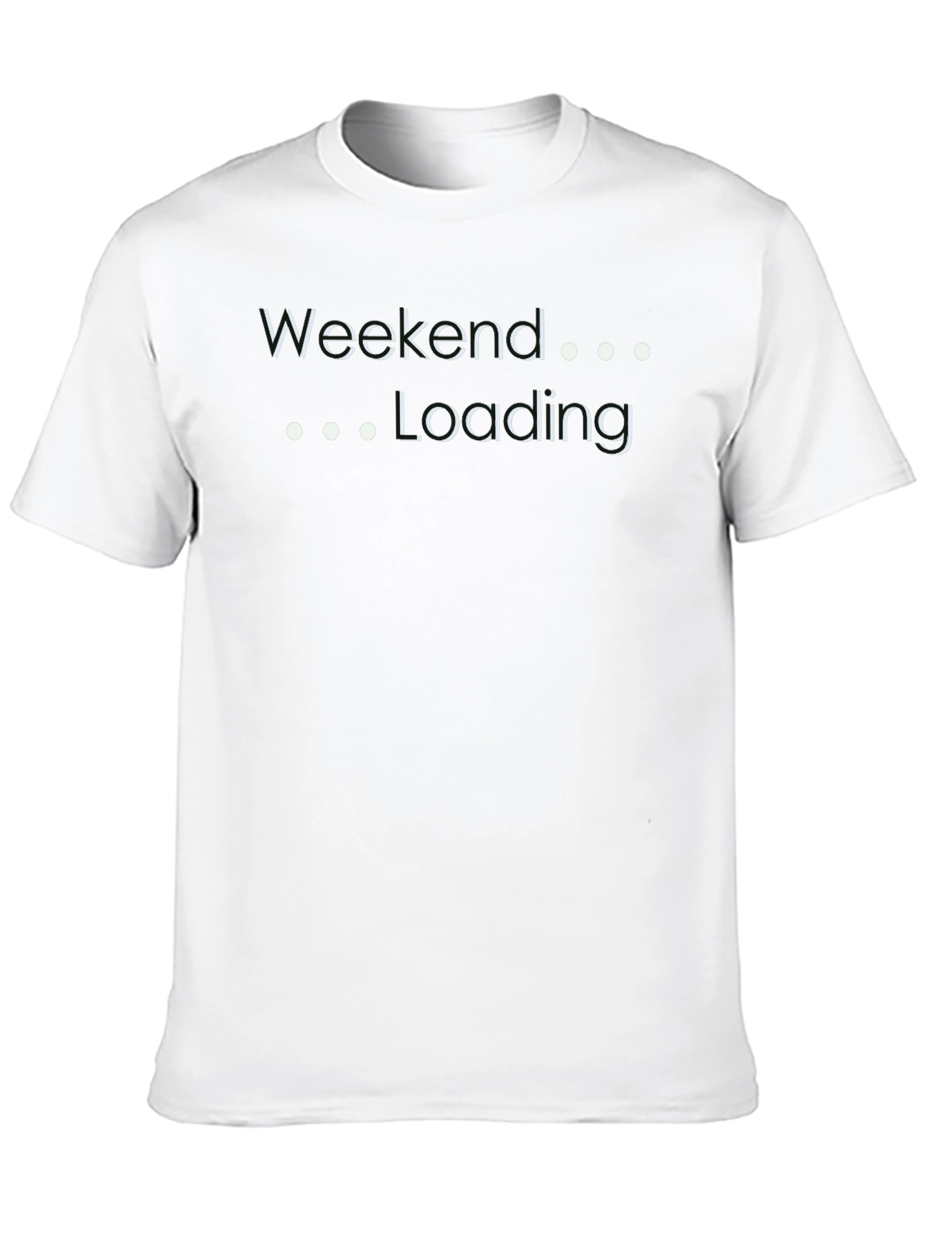 Weekend Loading Graphic Tee - Comfy Black T-Shirt