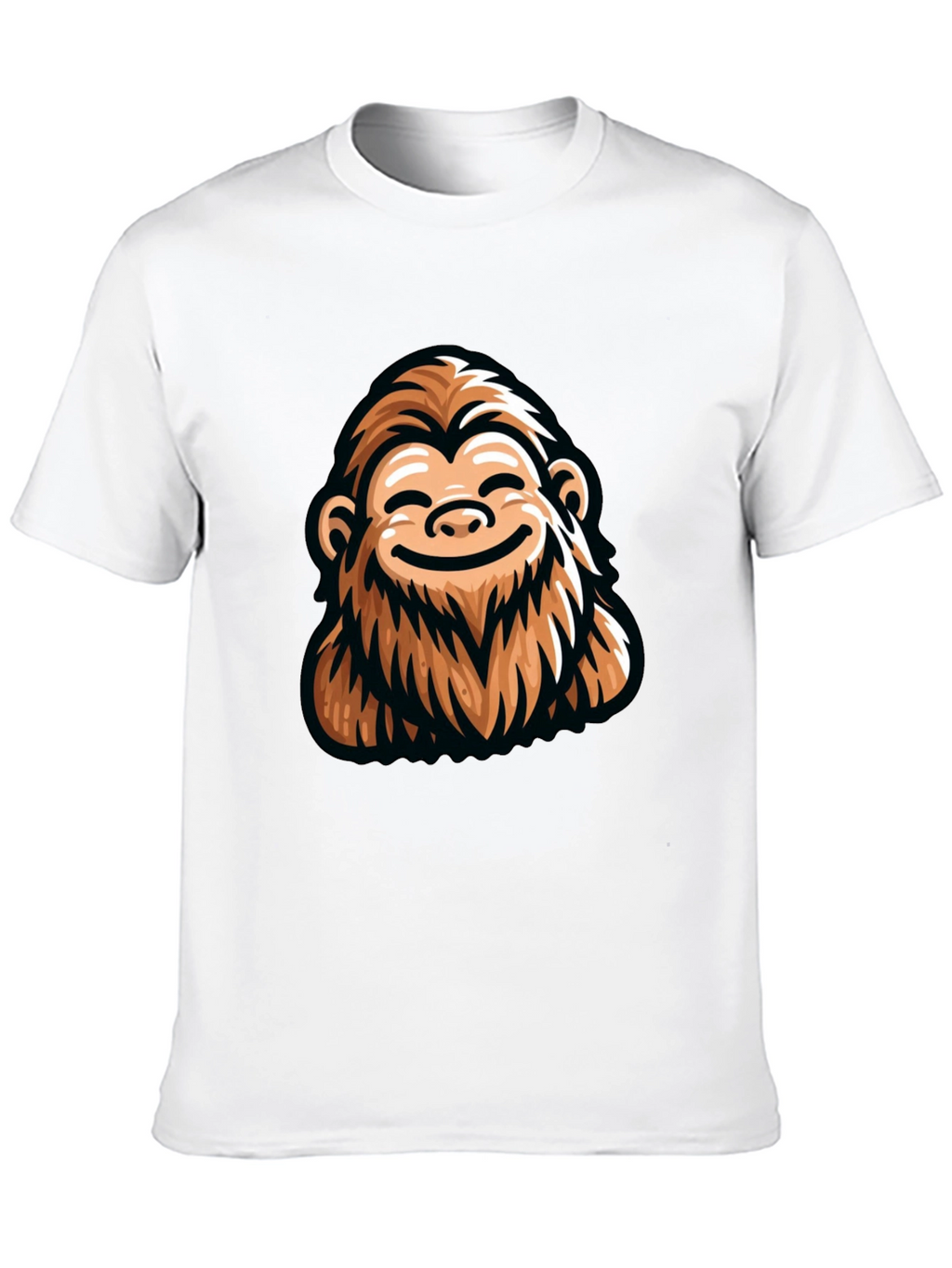Funny Bigfoot Graphic Tee - Black