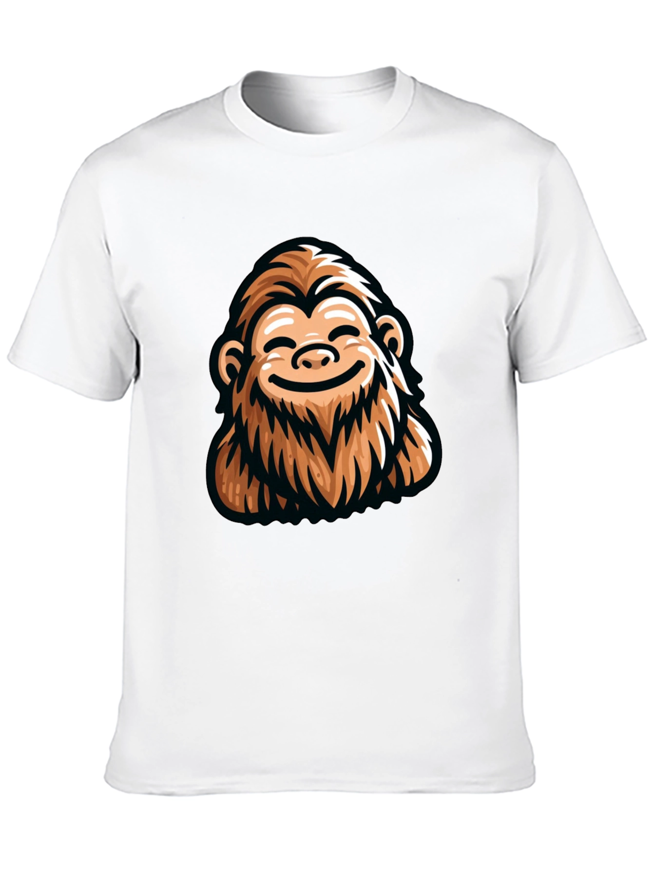 Funny Bigfoot Graphic Tee - Black