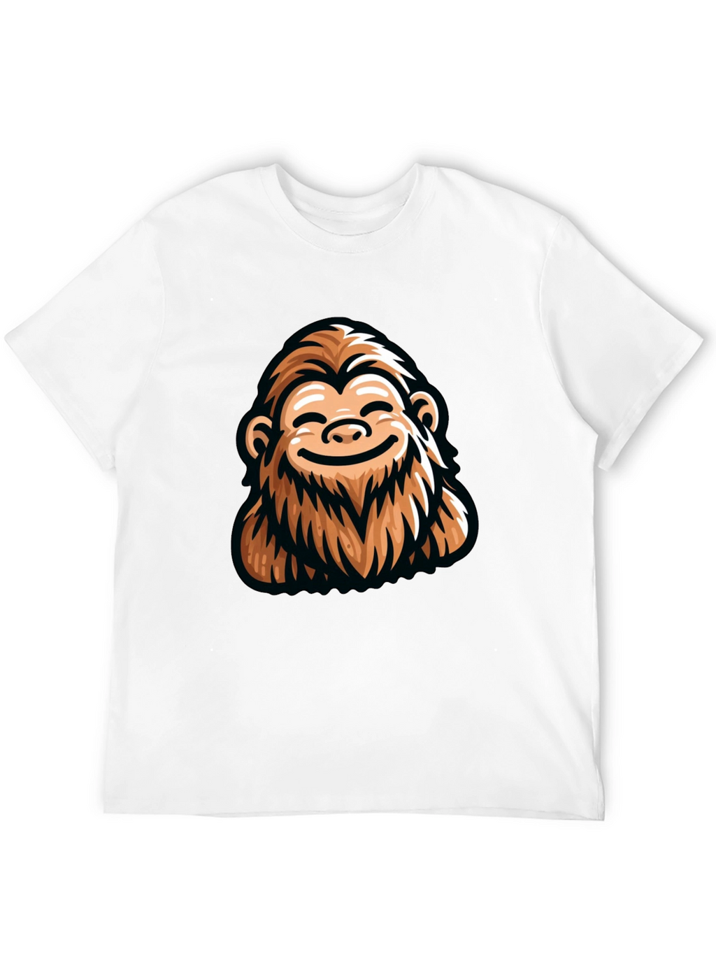 Funny Bigfoot Graphic Tee - Black