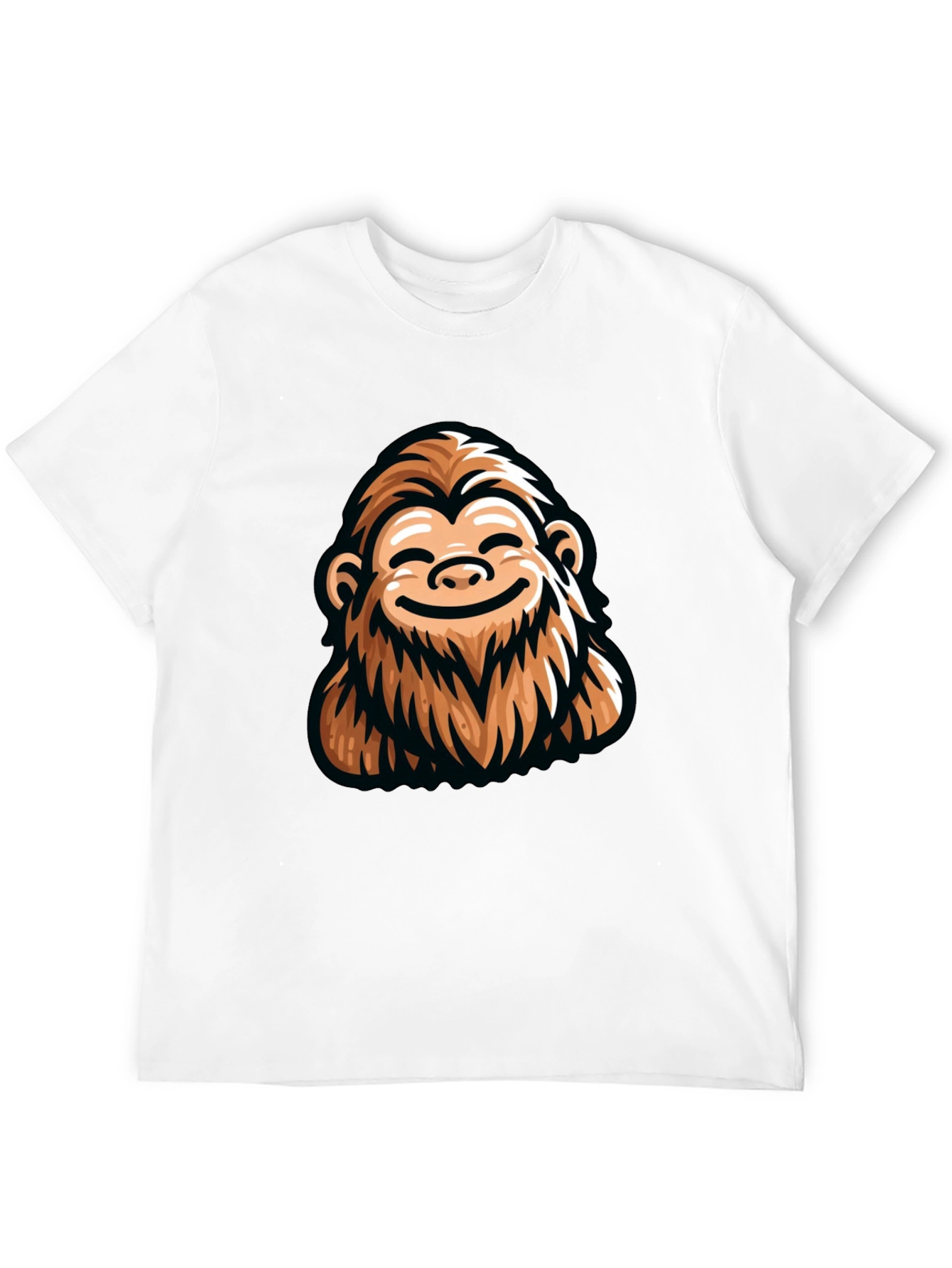 Funny Bigfoot Graphic Tee - Black