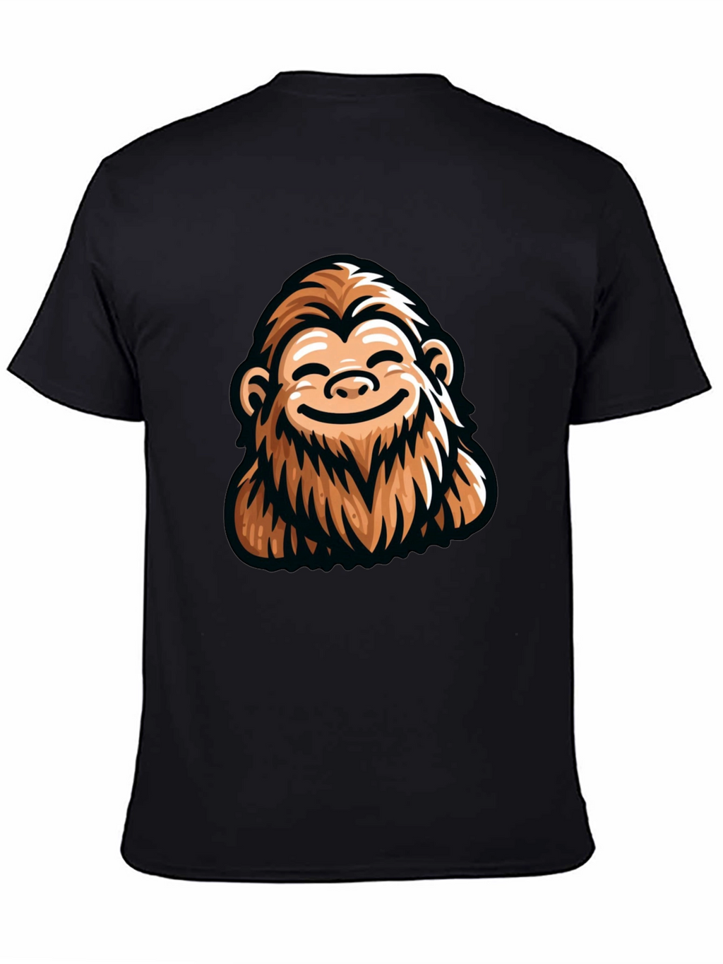 Funny Bigfoot Graphic Tee - Black
