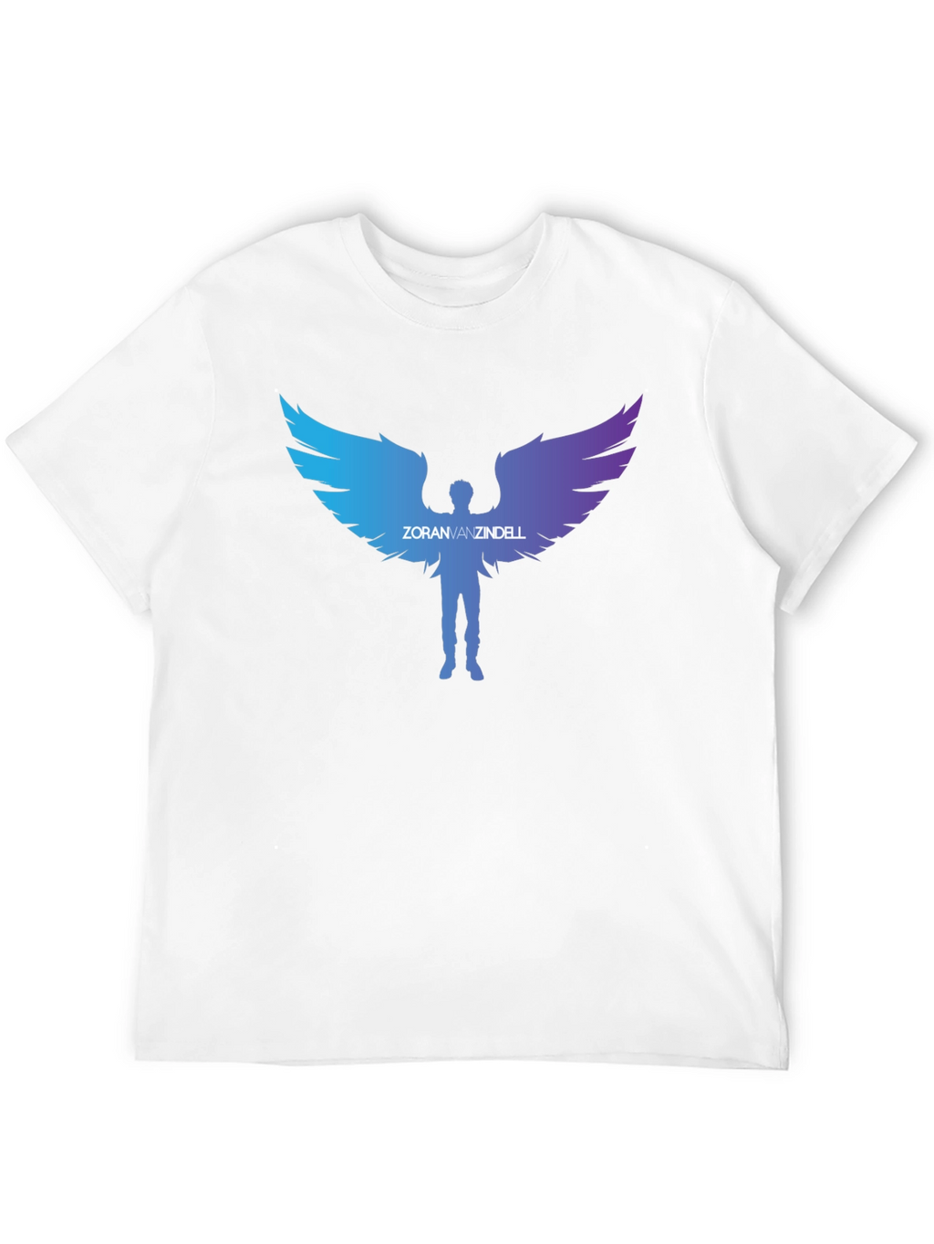 ZoranVanzindell Angel Wings Black T-Shirt