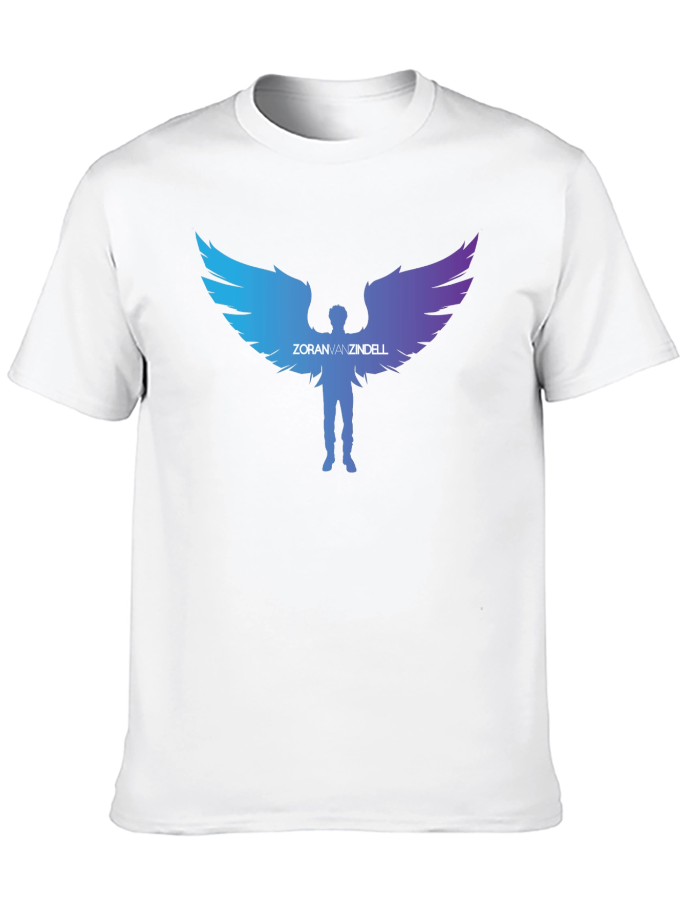 ZoranVanzindell Angel Wings Black T-Shirt