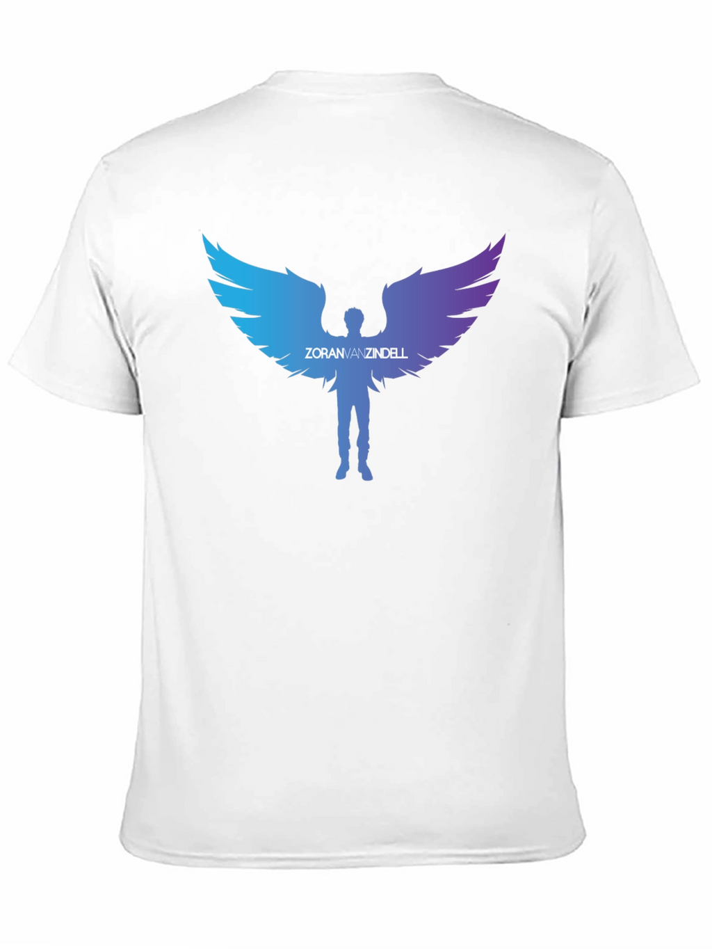 ZoranVanzindell Angel Wings Black T-Shirt