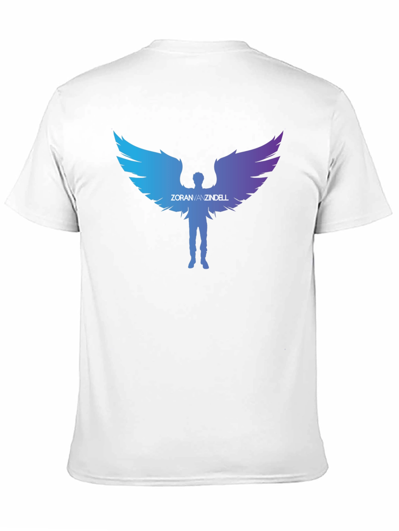 ZoranVanzindell Angel Wings Black T-Shirt