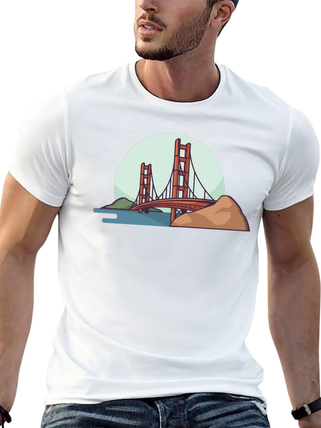 Golden Gate Bridge Graphic T-Shirt