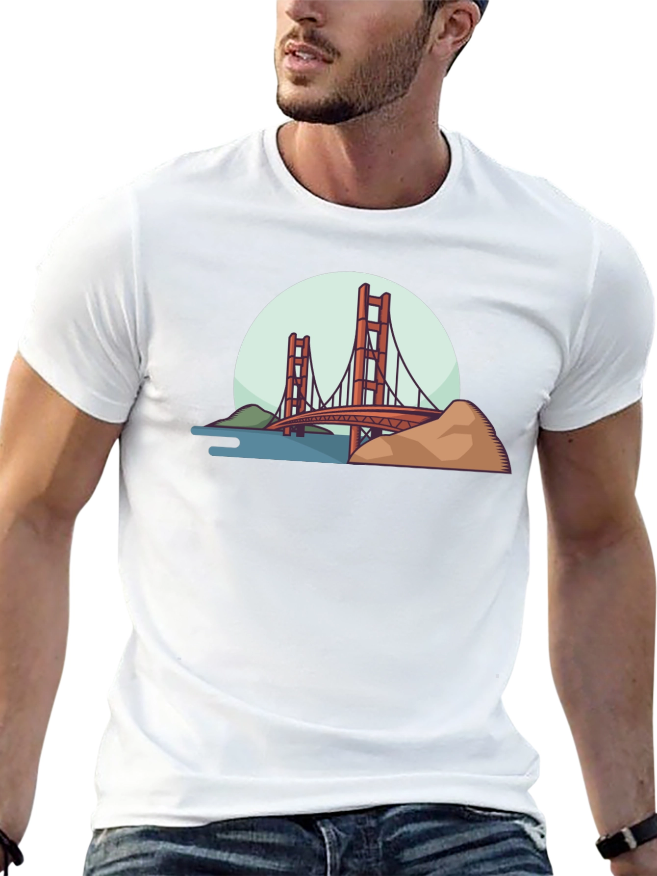 Golden Gate Bridge Graphic T-Shirt