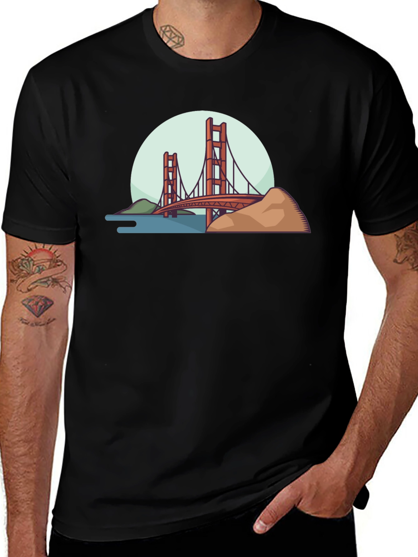 Golden Gate Bridge Graphic T-Shirt