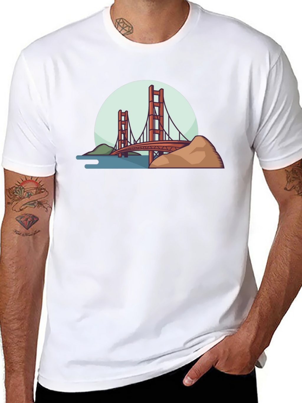 Golden Gate Bridge Graphic T-Shirt